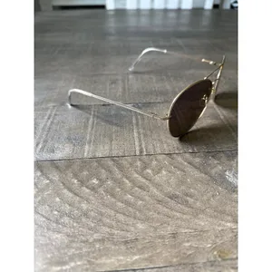 Gold-tone metal aviator classic‎ double bridge design sunglasses thumbnail 2