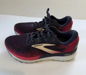 Brooks Women’s Ghost Running Shoes - Black & Red thumbnail 1