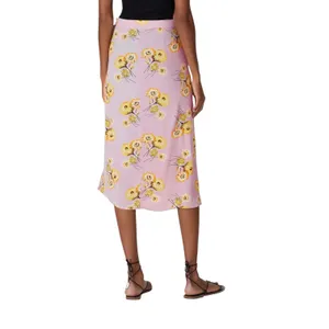 Madewell Pink Wisteria Dove Dutch Dandelion Floral Twiggy Wrap Midi Skirt 12 thumbnail 3