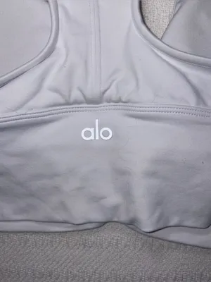 Alo Yoga Womens Wild Thing Sports Bra Top Size S White Athleisure Workout Gym thumbnail 4