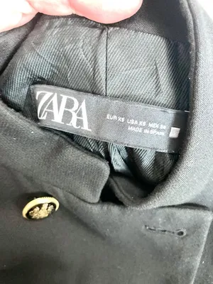 Mango Zara Black Military Inspired Jacket Size XS (No Belt) Dark Feminine Old Money thumbnail 3