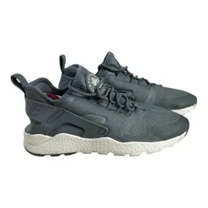 Nike Air Huarache Run Ultra Women Sneakers Size 7.5 Gray White 819151-006 thumbnail 2