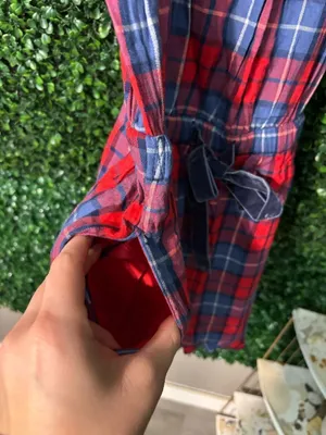 Aerie NWT Plaid Flannel Pajama Romper Sz Small thumbnail 4
