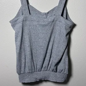 Loft Outlet Women‎ Gray Button Tank Top Size Small thumbnail 5