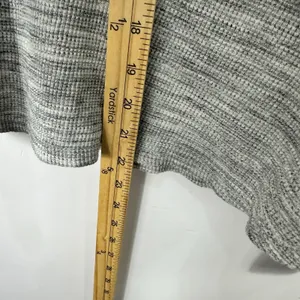 Madewell Waffle Knit Top L Gray Boxy Slouchy Drop Shoulder Minimalist‎ Lounge thumbnail 6