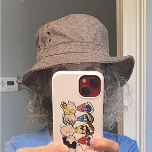 Stylish Brown Wool Tweed Bucket Hat thumbnail 7