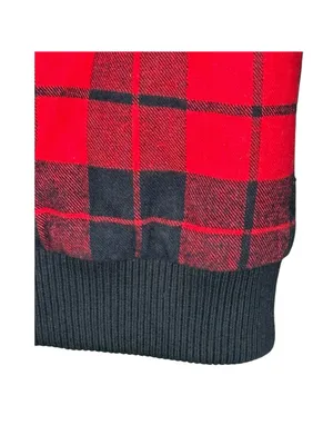 Y2K: UNIF 𖤐 Plaid Reversible Baddie Bomber Jacket 𖤐 Red Buffalo Plaid Black 𖤐 S thumbnail 8