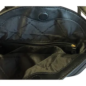 Michael Kors Gabby Small Hobo Crossbody Bag Black MK Logo Gold Hardware Purse‎ thumbnail 5
