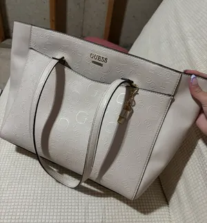 Guess tote bag beige off white color thumbnail 1