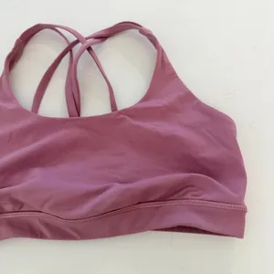 Lululemon Energy Bra Size 10 Medium Support, B-D Cup Cherry Tint (No pads) thumbnail 4