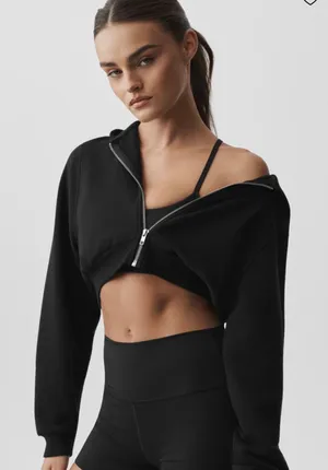 Alo Sweet Escape Yoga Zip-Up Hoodie thumbnail 1