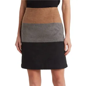 Amanda and Chelsea Women’s Multicolored Pencil Skirt Mini Wool Blend Size XL thumbnail 2