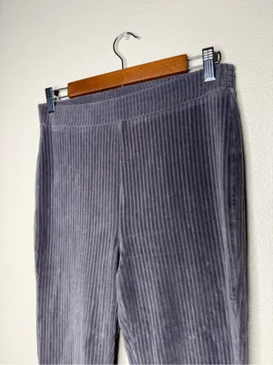 Aerie Groove-On Velour High Waisted Flare Pant Fresh Bright Blue Bell Bottom thumbnail 5