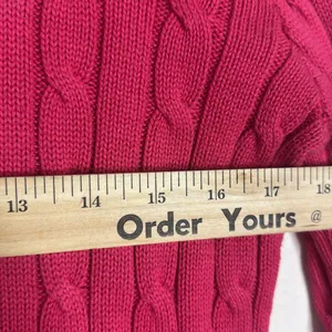 Polo Ralph Lauren ladies julieanna pink cotton pullover crewneck sweater M thumbnail 8