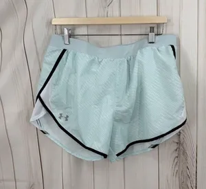 Under Armour Women’s Large Baby Blue Shorts Athletic Athleisure Workout thumbnail 1