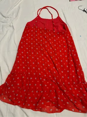 Abercrombie & Fitch Red Printed Sundress thumbnail 3