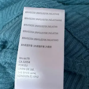 Urban Outfitters Blue Long Sleeve Ribbed Knit Wrap Cropped Sweater Top Size M thumbnail 4