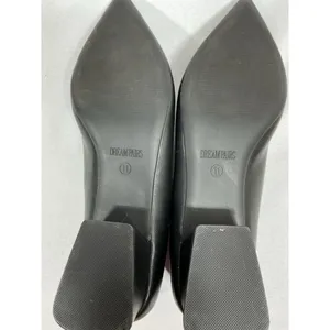 Dream Paris Womans New Slip On Pumps Black Us 11 Eu 43 Block Heel Pointed Toe thumbnail 7