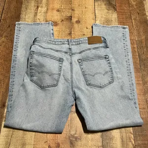 American Eagle Women's Light Wash Denim Original Bootcut Jeans Sz 28x30 Western thumbnail 7