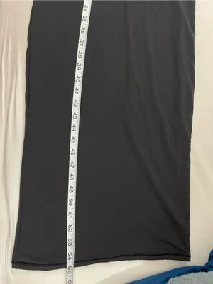 SKIMS NWT Onyx Black Sleeveless Mock Neck Maxi Dress Size XS thumbnail 5