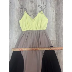 Lulus Exclusive By Your Side Yellow Color Block Maxi Dress Size XS thumbnail 8