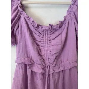 Show Me Your Mumu Sophie Mini Dress Bright Lilac Size XS Cotton Gauze thumbnail 5