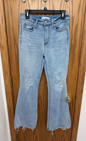 Pre-owned Celebrity Pink High-Rise Flare Jeans Size 7/28 thumbnail 1