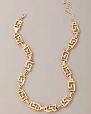 New Detail Gold Necklace thumbnail 3