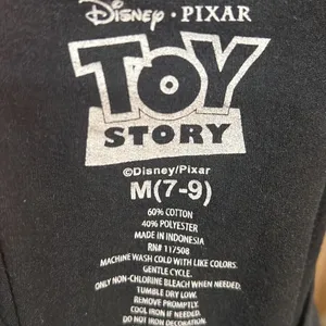 Disney toy story buzz light year black T-shirt thumbnail 6