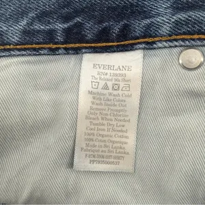 Everlane The Relaxed '90s Short denim distressed shorts size 25 thumbnail 4