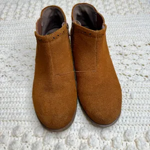 EARTH Women's 9 Buxton Suede Leather Ankle Boot Shoe Cognac Brown thumbnail 13