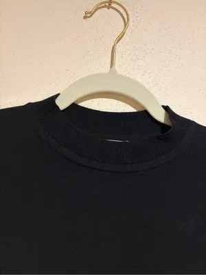 Club Monaco Mixed Media Puff Sleeve Mock Neck Sweater Black Size Small thumbnail 6