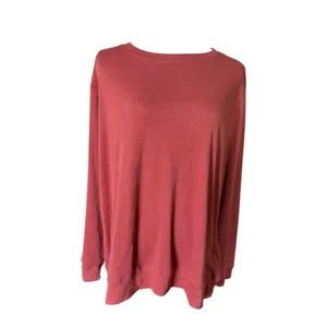 NWT Womens Ficerd Rust Colored Fall Long Sleeve Top Blouse - Sz 2X thumbnail 2