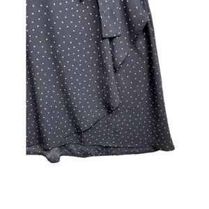 Loft Grey And White Polka Dot Wrap Dress‎ size 2 Business Church Office Casual thumbnail 3