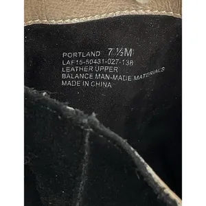 Latigo Portland Black Suede Lace Up Boots Side Zip Chunky Heel Boho Sz 7.5 thumbnail 4