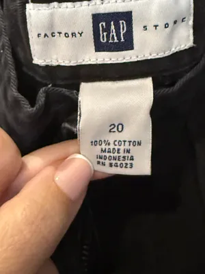 GAP Factory Black Cargo Pants Size 20 thumbnail 2