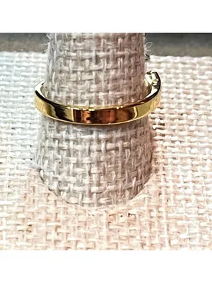 Vintage 18KT GE Yellow Gold Electroplated Marquise CZ Cluster Bypass Size 6 thumbnail 4