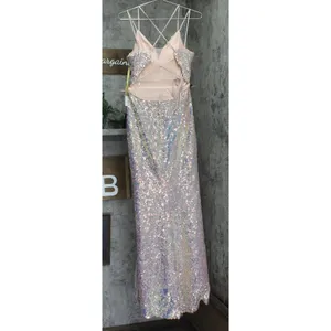 Say Yes To The Prom Back Iridescent Sequin Prom Dress Gown Pink / Multi 7 / 8 thumbnail 2