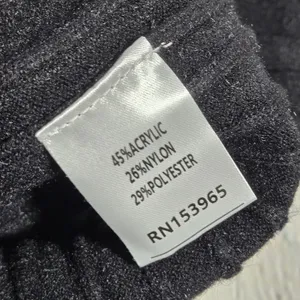 Area Stars Black Shimmer‎ Ribbed Cable Knit Quarter Zip Sailor Collar Sweater S thumbnail 6