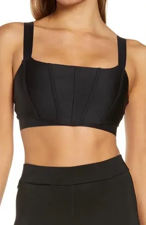 Alo Airlift Corset Sports Bra Black Size Small thumbnail 1