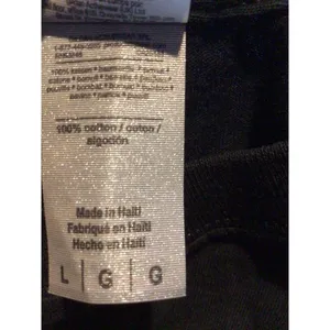 Gildan Halloween Cropped T-shirt Custom DIY Little Boo Black Tee Size L thumbnail 4