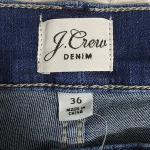 J‎ Crew Vintage Straight Leg Jeans With Velvet Stripe Denim 36 Women thumbnail 5