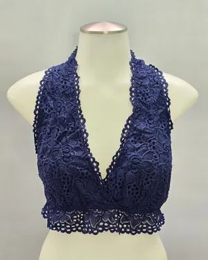 Zenana Outfitters Romantic Boudoir Bridal Cottage Lingerie Feminine Lace Bra 1XL thumbnail 1