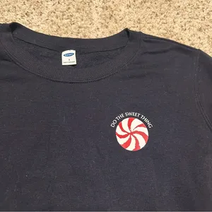 Peppermint Candy Holiday Christmas Sweatshirt thumbnail 1