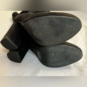 Faryl Robin Tall Suede Black Boots knee high Size 7.5 thumbnail 3