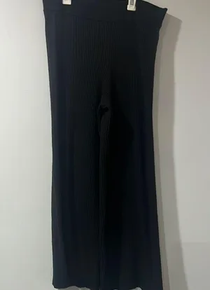 Aerie Women's Black Stretch Ribbed Pants Sz XL thumbnail 2