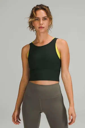 Lululemon Power Pivot Ribbed Tank - Black thumbnail 1