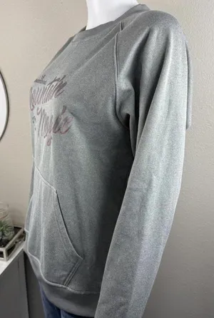 Cute Womens Sweatshirt Size S Silver thumbnail 1