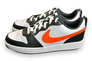 Nike Court Borough Low 2 (GS) BQ5448-115 Size 6.5Y/8 Women White/Black‎ Sneaker thumbnail 1