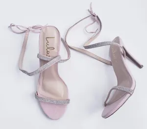 Lulus Wrap Rhinestone Heels thumbnail 1